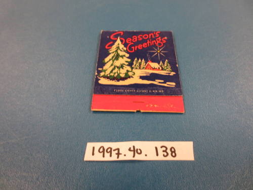 Christmas matchbook