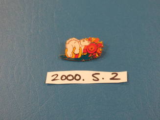 Button - Metal, Polar Bear On Ball, "Tempe Arizona"