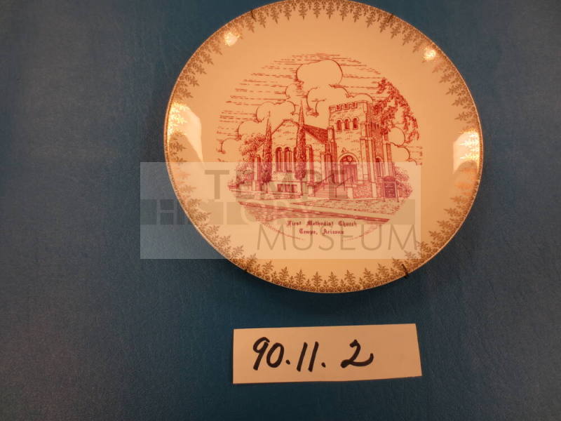 First Methodist Church commemorative plate