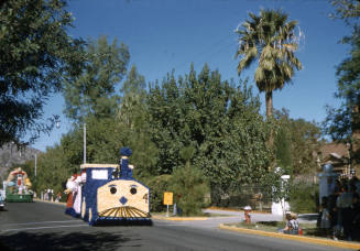 Float in Arizona State University Homecoming Parade 1955
