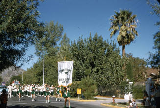 Sunnyslope High School Marching Band in Arizona State University Homecoming Parade 1955