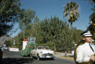 Float in Arizona State University Homecoming Parade 1955