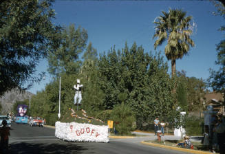 A Float in Arizona State University Homecoming Parade 1955