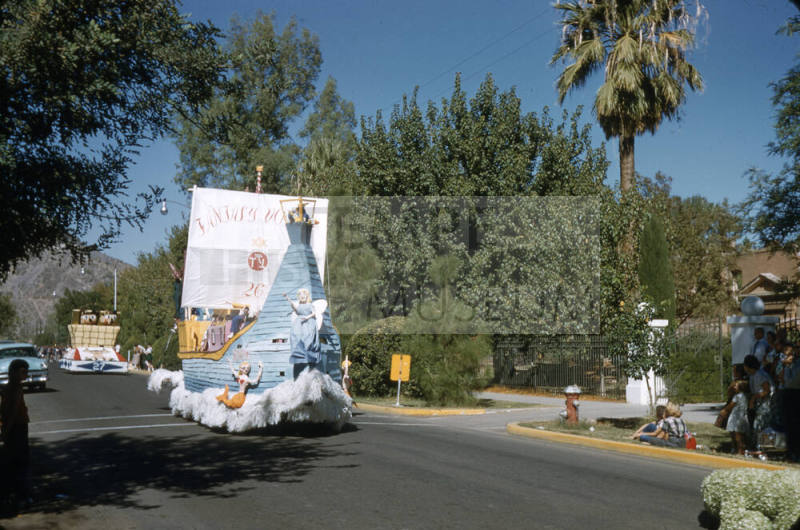 Pi Sigma Kappa Float in Arizona State University Homecoming Parade 1955