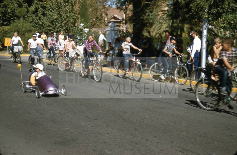 Kids on Bicycles in Arizona State University Homecoming Parade 1955