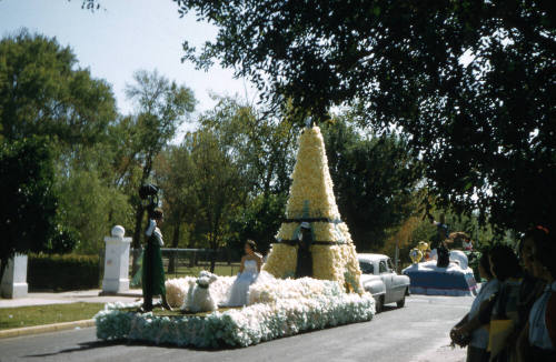 Float in Arizona State University Homecoming Parade 1956