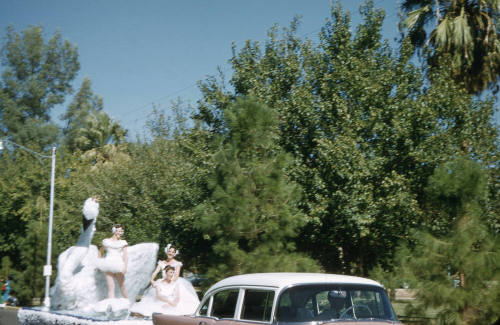 Float in Arizona State University Homecoming Parade 1956