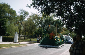 Back of Float in Arizona State University Homecoming Parade 1956