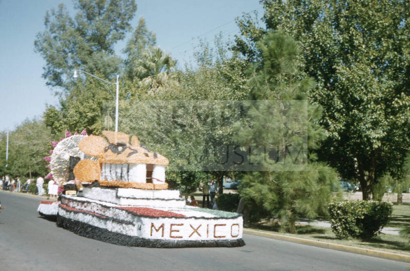 Mexican Themes Float Arizona State University Homecoming Parade 1956