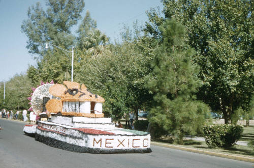 Mexican Themes Float Arizona State University Homecoming Parade 1956