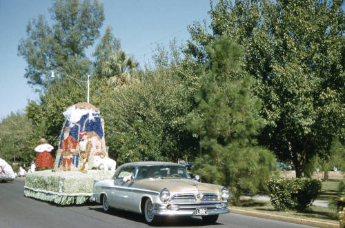 Float in Arizona State University Homecoming Parade 1956
