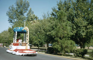Float in Arizona State University Homecoming Parade 1956