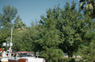 Float in Arizona State University Homecoming Parade 1956