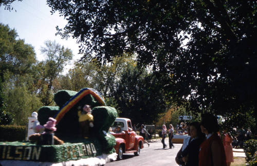 Float in Arizona State University Homecoming Parade 1956