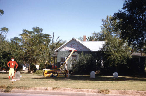 A Decorated House on Tyler and McAlister Streets