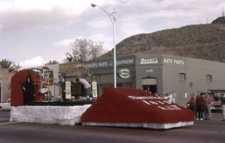 Alpha Delta Pi Sorority Float in Arizona State University Homecoming Parade 1957