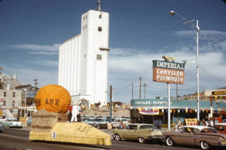 Alpha Delta Pi Sorority Float in Arizona State University Homecoming Parade 1958