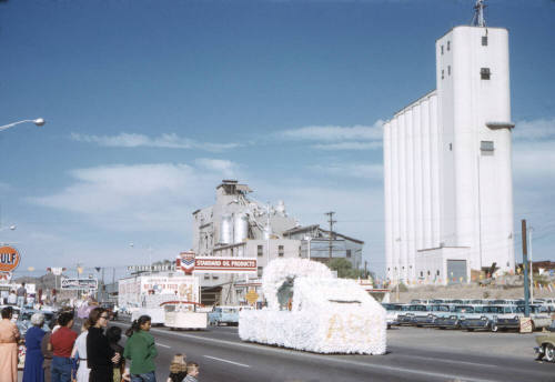 Float in Arizona State University Homecoming Parade 1958
