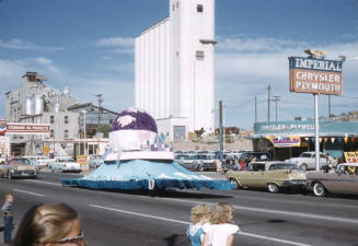 Float in Arizona State University Homecoming Parade 1958