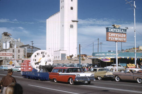 Float in Arizona State University Homecoming Parade 1958