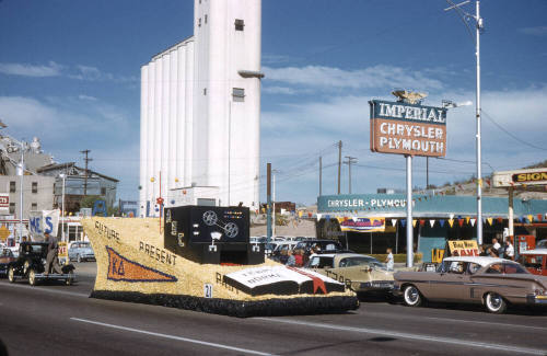Kappa Delta Sorority Float in Arizona State University Homecoming Parade 1958