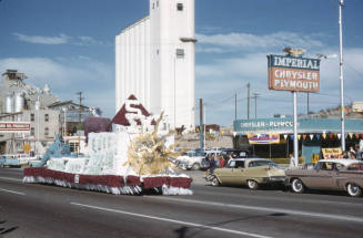 Float in Arizona State University Homecoming Parade 1958
