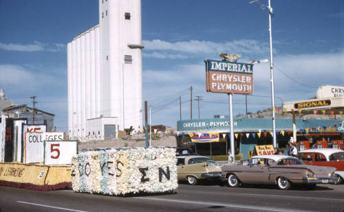 Sigma Nu Fraternity Float in Arizona State University Homecoming Parade 1958