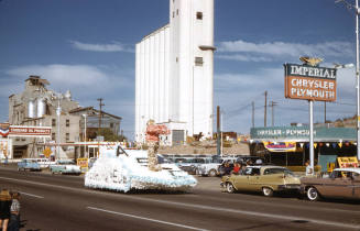 Float in Arizona State University Homecoming Parade 1958