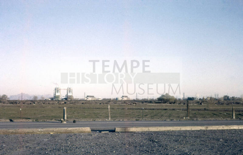 Ocotillo Power Plant from Stadium Parking Area off Rural Road