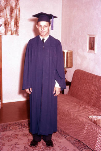 David Phillips in Graduation Cap and Gown