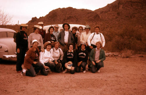 Arizona State University Group at Robber's Roost in the Superstition Mountains