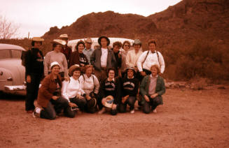 Arizona State University Group at Robber's Roost in the Superstition Mountains