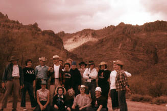 Arizona State University Group at Robber's Roost in the Superstition Mountains