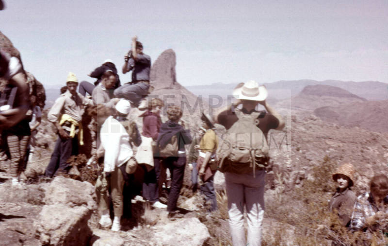 Arizona State University Group at Robber's Roost in the Superstition Mountains