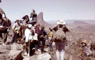 Arizona State University Group at Robber's Roost in the Superstition Mountains
