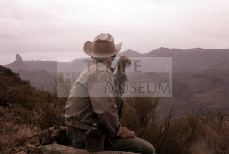 Jerry Carr on Geronimo Head in Superstition Mountians