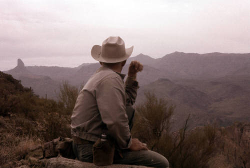 Jerry Carr on Geronimo Head in Superstition Mountians