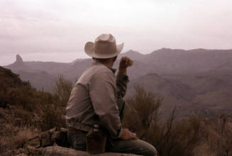 Jerry Carr on Geronimo Head in Superstition Mountians