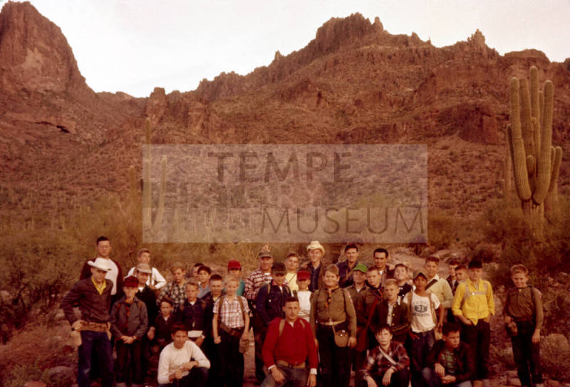 Boy Scout Troop #79 with Moonlight Canyon in Background