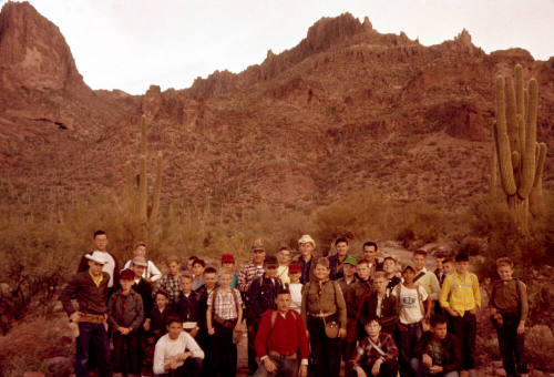 Boy Scout Troop #79 with Moonlight Canyon in Background