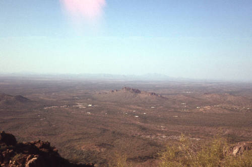 Apache Land Movie Set from East Ridge of Heiroglyphic Canyon