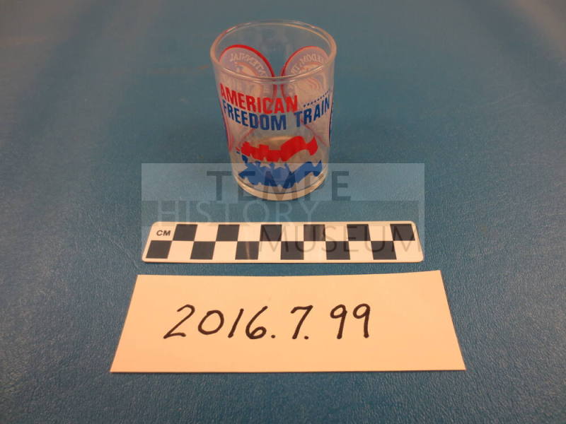 American Freedom Train Bicentennial Glass
