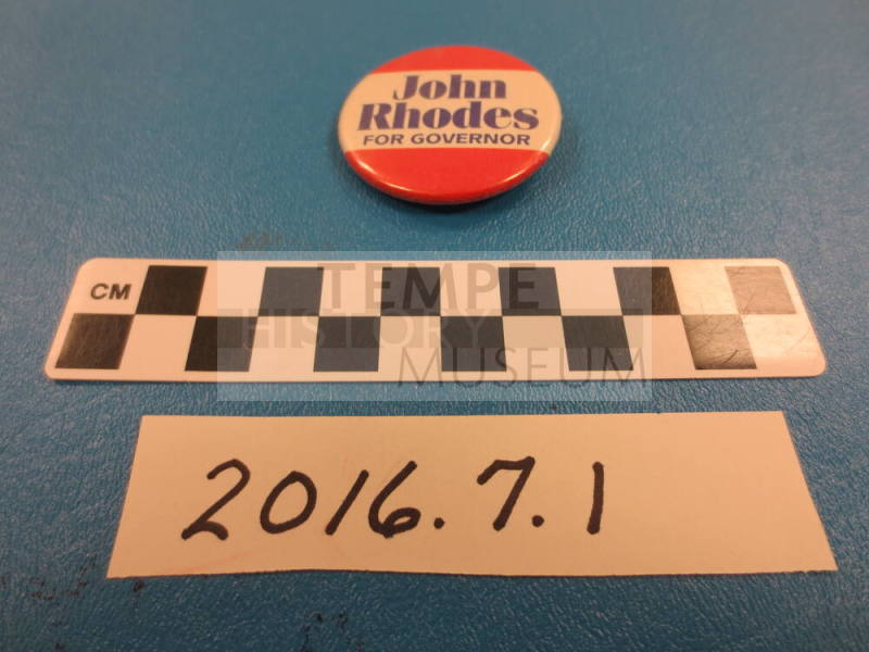 John Rhodes for Governor Button