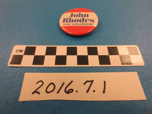 John Rhodes for Governor Button