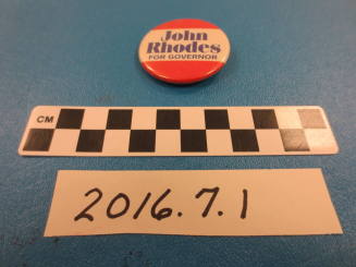 John Rhodes for Governor Button