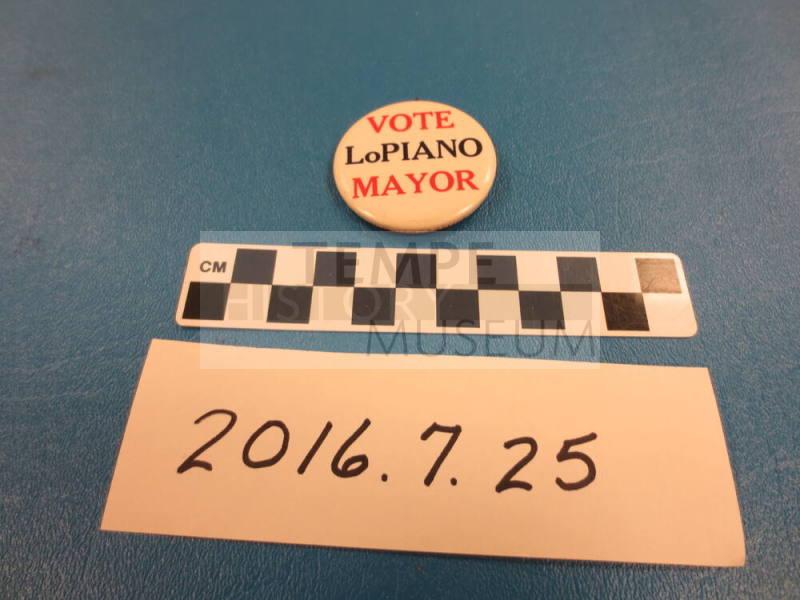 Lo Piano for Mayor Button