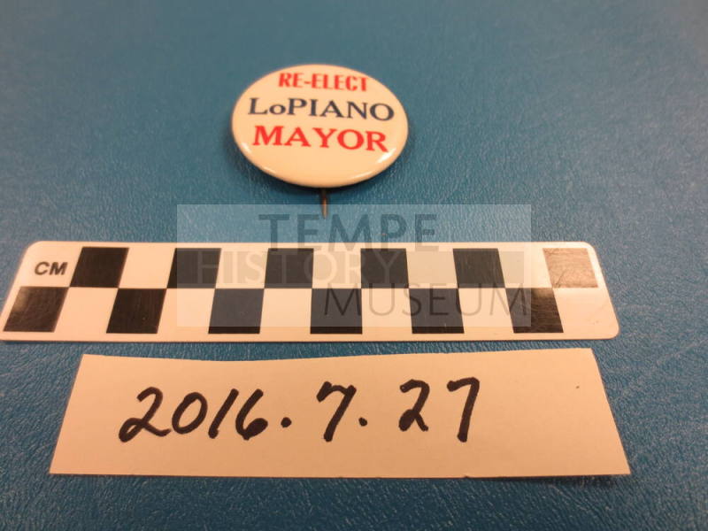 Re-Elect Lo Piano Mayor Button