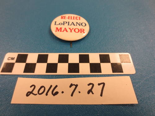 Re-Elect Lo Piano Mayor Button