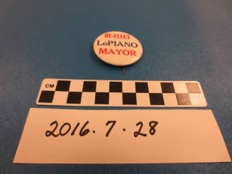 Re-Elect Lo Piano Mayor Button