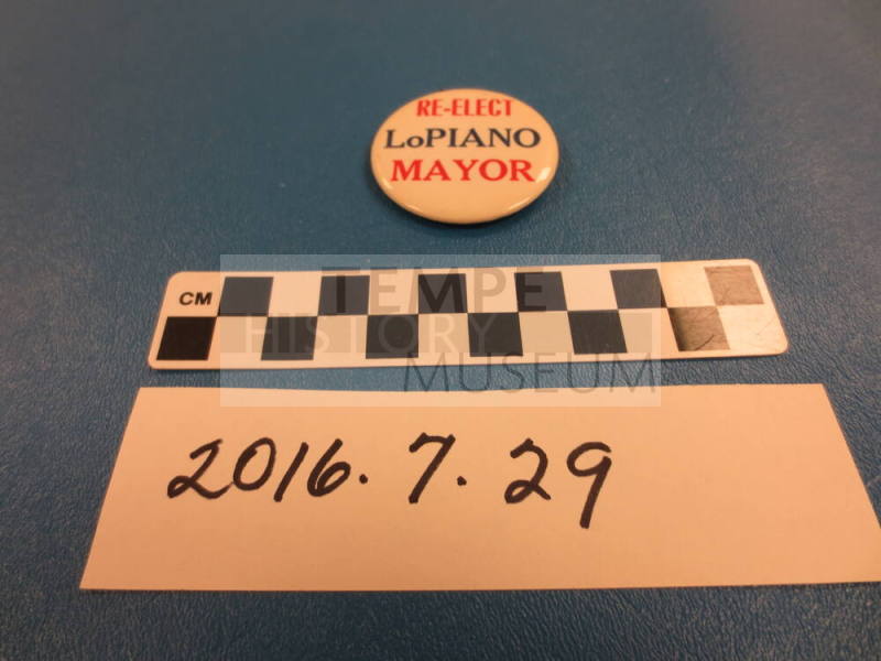 Re-Electr Lo Piano Mayor Button
